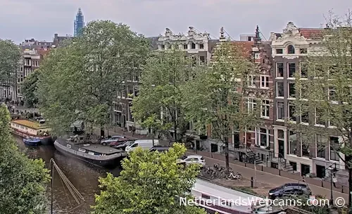 Singel canal of Amsterdam
