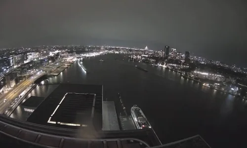 IJ Waterfront and Central Station in Amsterdam